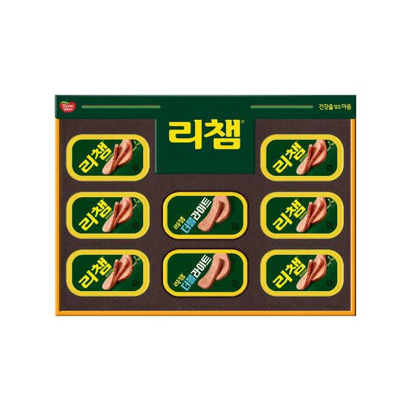 [26년설 동원선물세트] 동원 리챔 E8호 (리챔 오리지널 120g 6캔 + 리챔 더블라이트 120g 2캔)