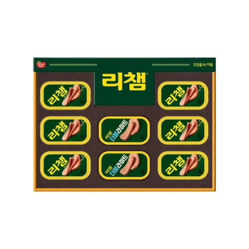 [26년설 동원선물세트] 동원 리챔 E8호 (리챔 오리지널 120g 6캔 + 리챔 더블라이트 120g 2캔)