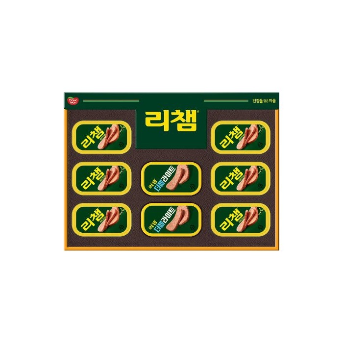 [26년설 동원선물세트] 동원 리챔 E8호 (리챔 오리지널 120g 6캔 + 리챔 더블라이트 120g 2캔)